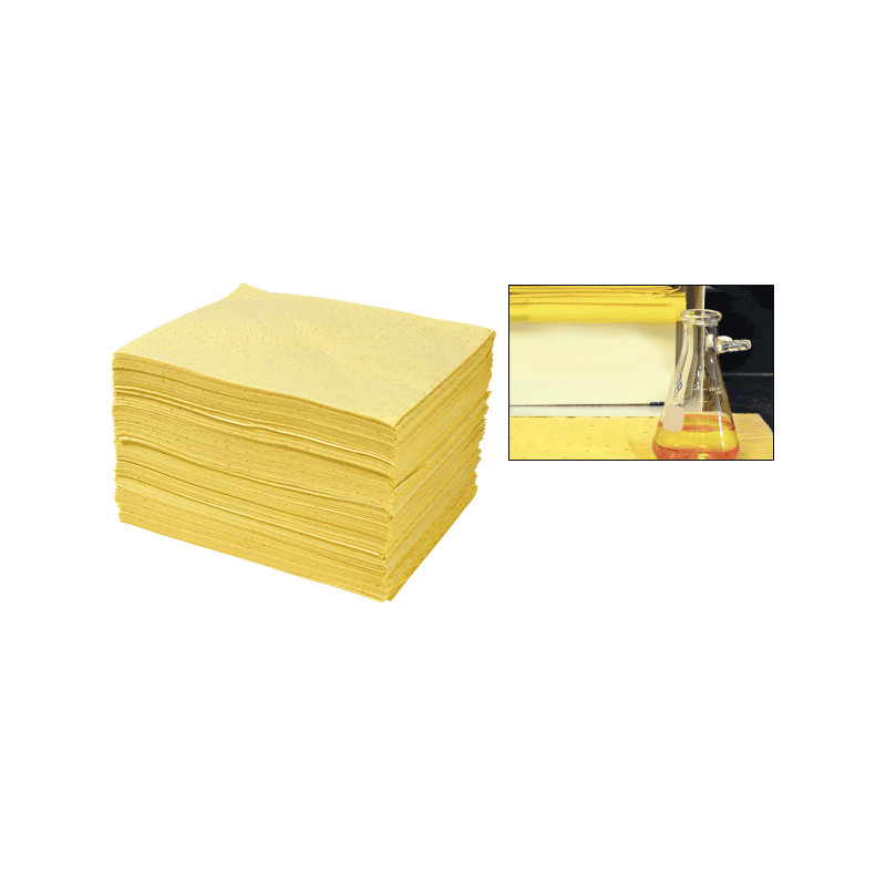 Panni perforati assorbenti per chimici SAFE IN